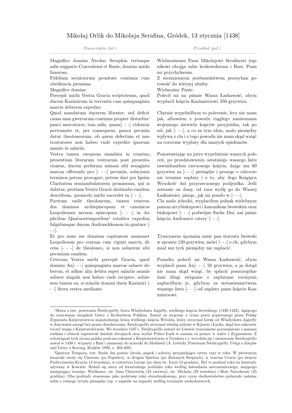 First page of the Serafin typst sample